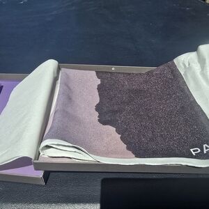 Twentynine Palms Purple and Black Scarf. 34X35